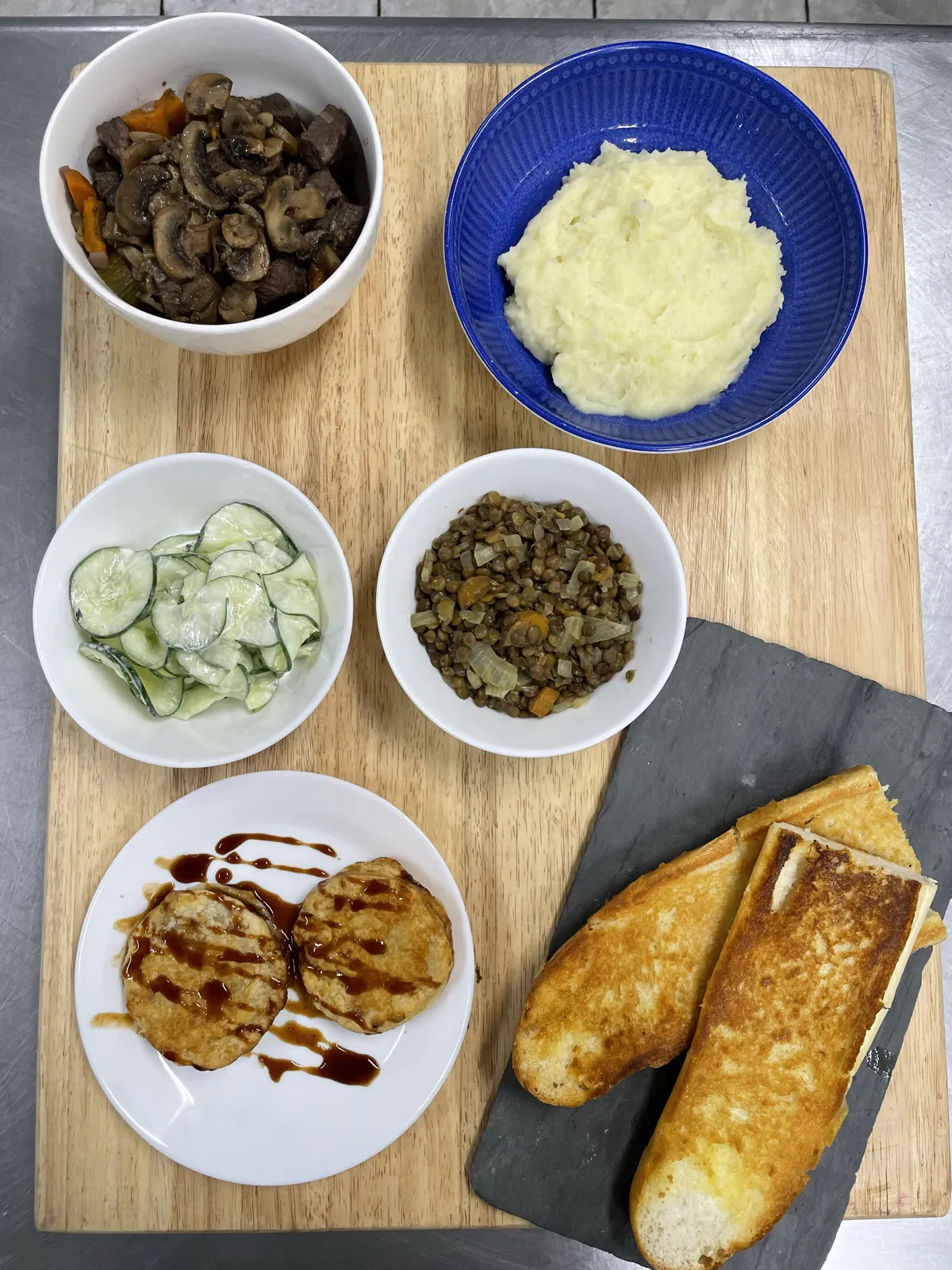 The French Dinner for Deux spread