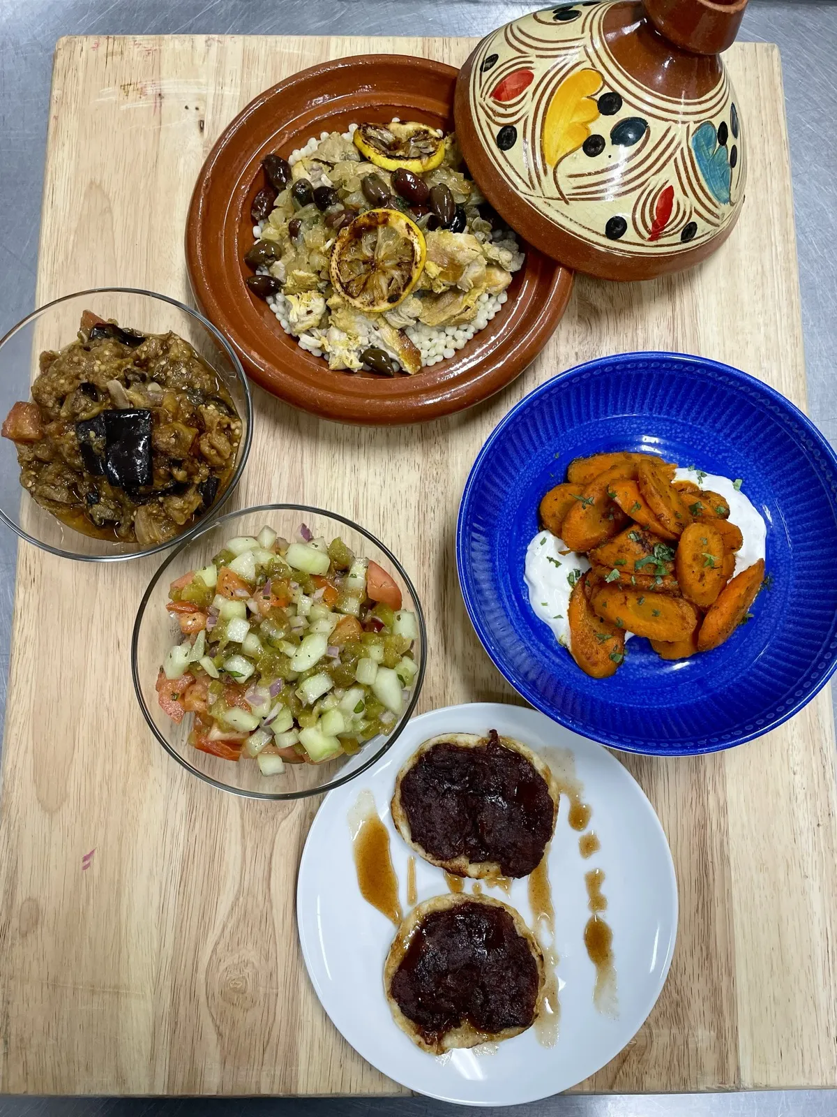 The Moroccan Dinner for Two spread